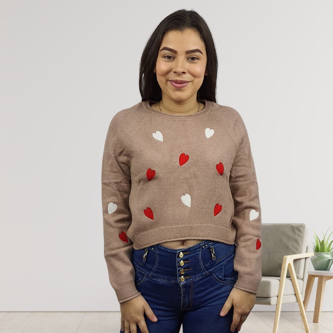Sweater Vero Moda Marron Claro Style CHOICE MORNING L/S KNIT-OR