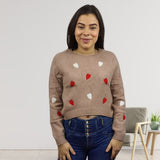Sweater Vero Moda Marron Claro Style CHOICE MORNING L/S KNIT-OR