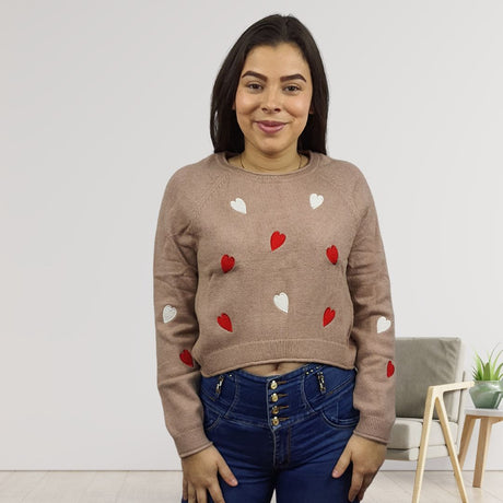 Sweater Vero Moda Marron Claro Style CHOICE MORNING L/S KNIT-OR