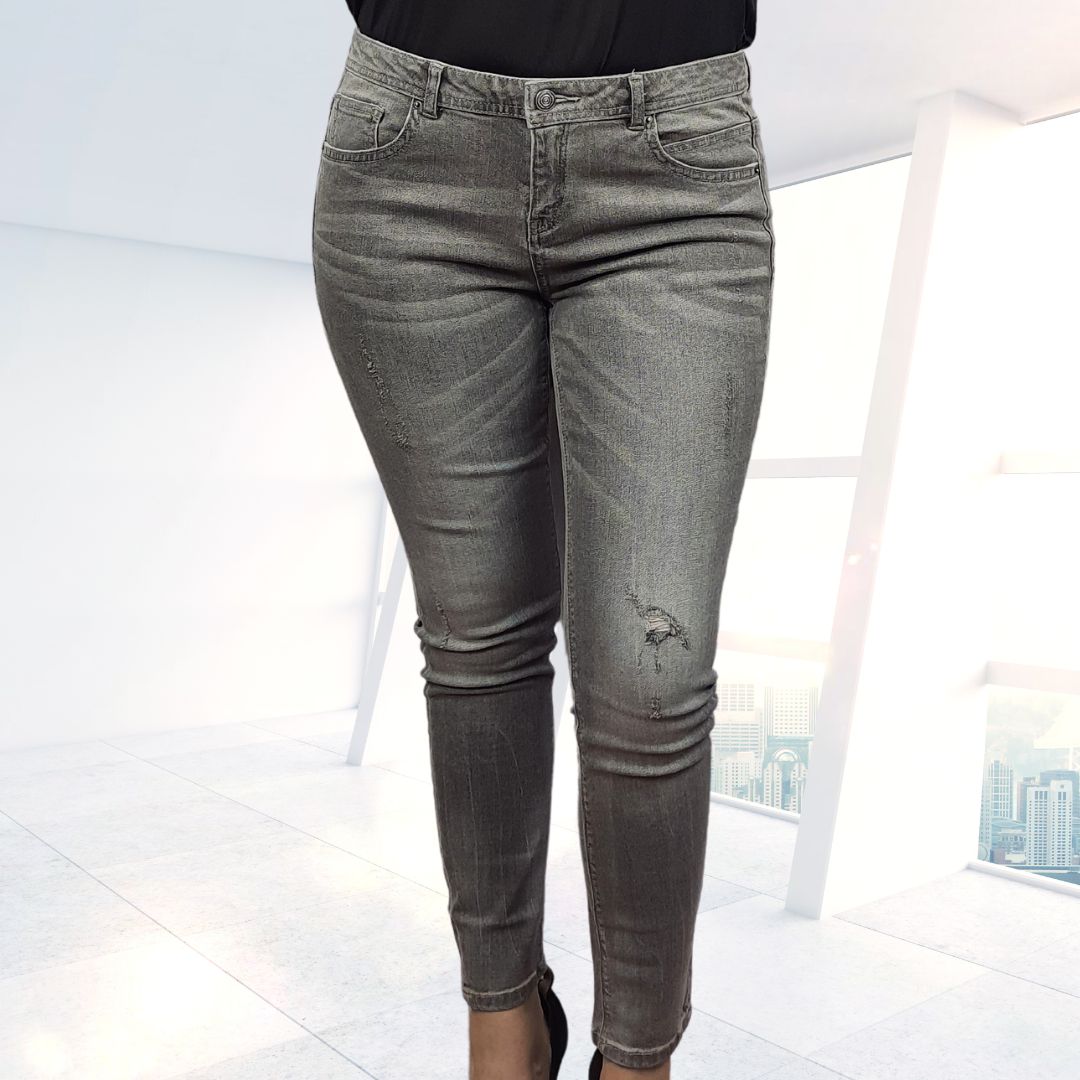 Jeans Vero Moda Gris Style EVE 9/10 X-SLIM JEANS(NL)