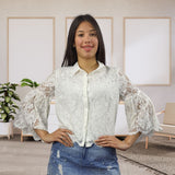 Blusa Vero Moda Blanco Style WEST 3/4 SHIRT(DR)