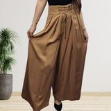 Pantalon Vero Moda Marron Claro Style ARIA SOFT 9/10 LOOSE PANTS(VMC-NC)