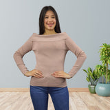 Blusa Vero Moda Rosa Vieja Style CARRIE L/S KNIT(BT)