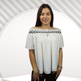 Blusa Vero Moda Blanco Style SCOTT S/S TOP(HH)