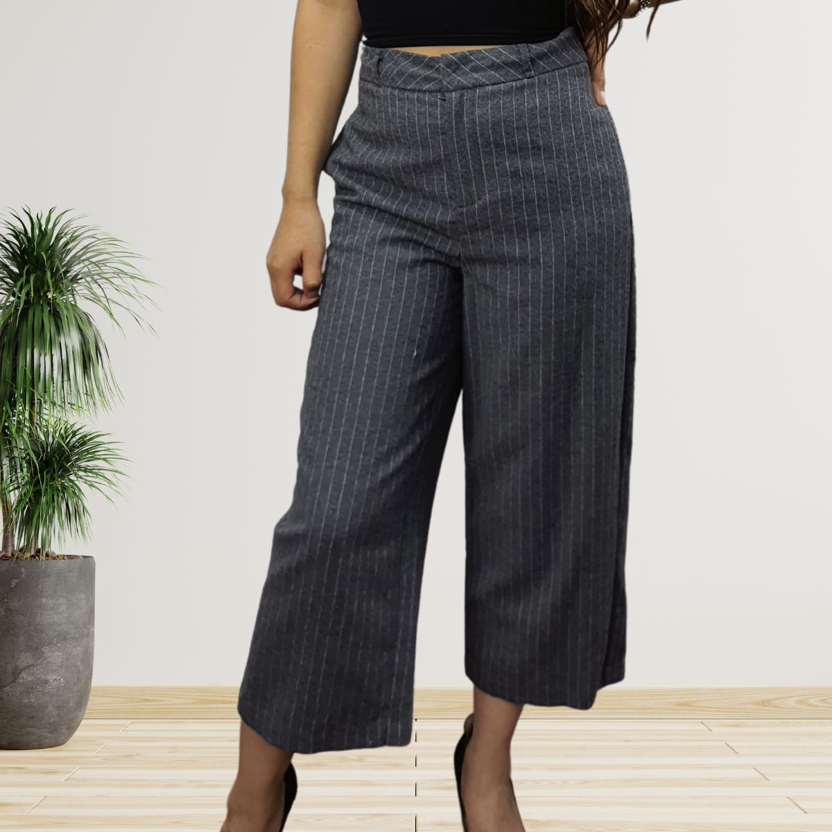 Pantalon Vero Moda Gris Style FREE FELICIA 7/8 STRAIGHT PANTS(VMC-NC)