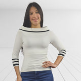 Blusa Vero Moda Blanco Style EMMA 7/8 KNIT(FL)