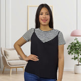 Polera Vero Moda Negro Style KYLE S/S TOP SET(TP)