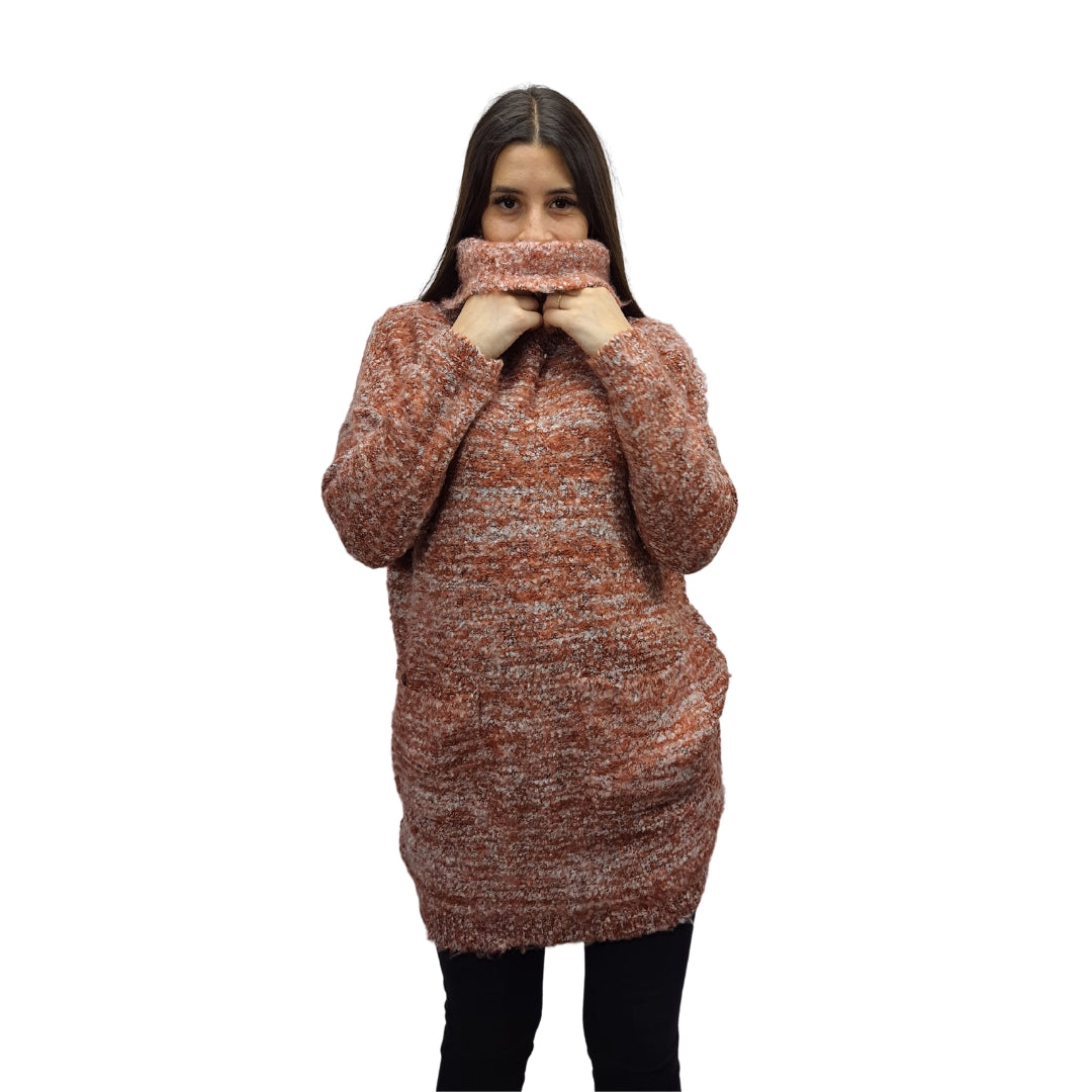 Sweater Vero Moda Coral Style COCOA L/S LONG KNIT(VMC-BN-CT-2)