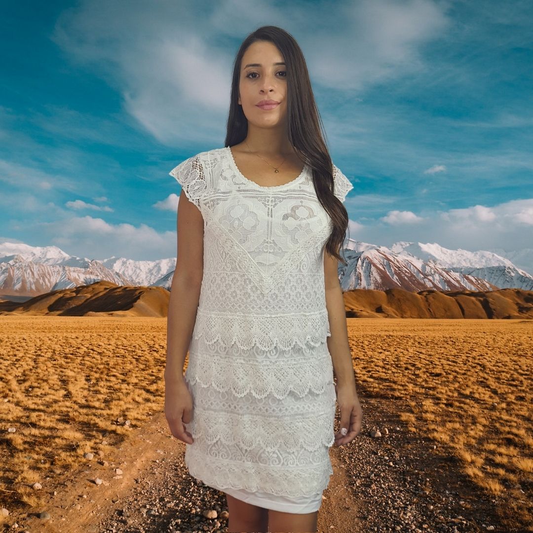 Vestido Rapsodia Roosvelt Blanco