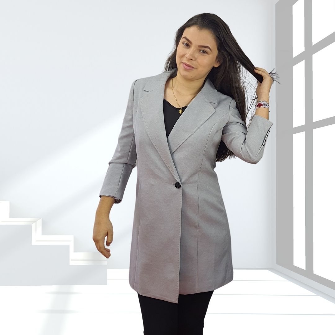 Blazer Vero moda Gris Style ANDREA 3/4 BLAZER(NL)
