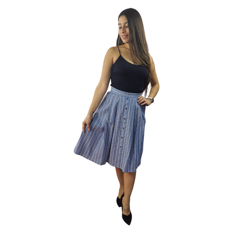 Falda Vero Moda Azul Style VILLAGE SKIRT(PM-EC-2)