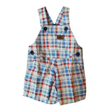 Shortalls Babycottons Amstrong SQ Blanco Azul