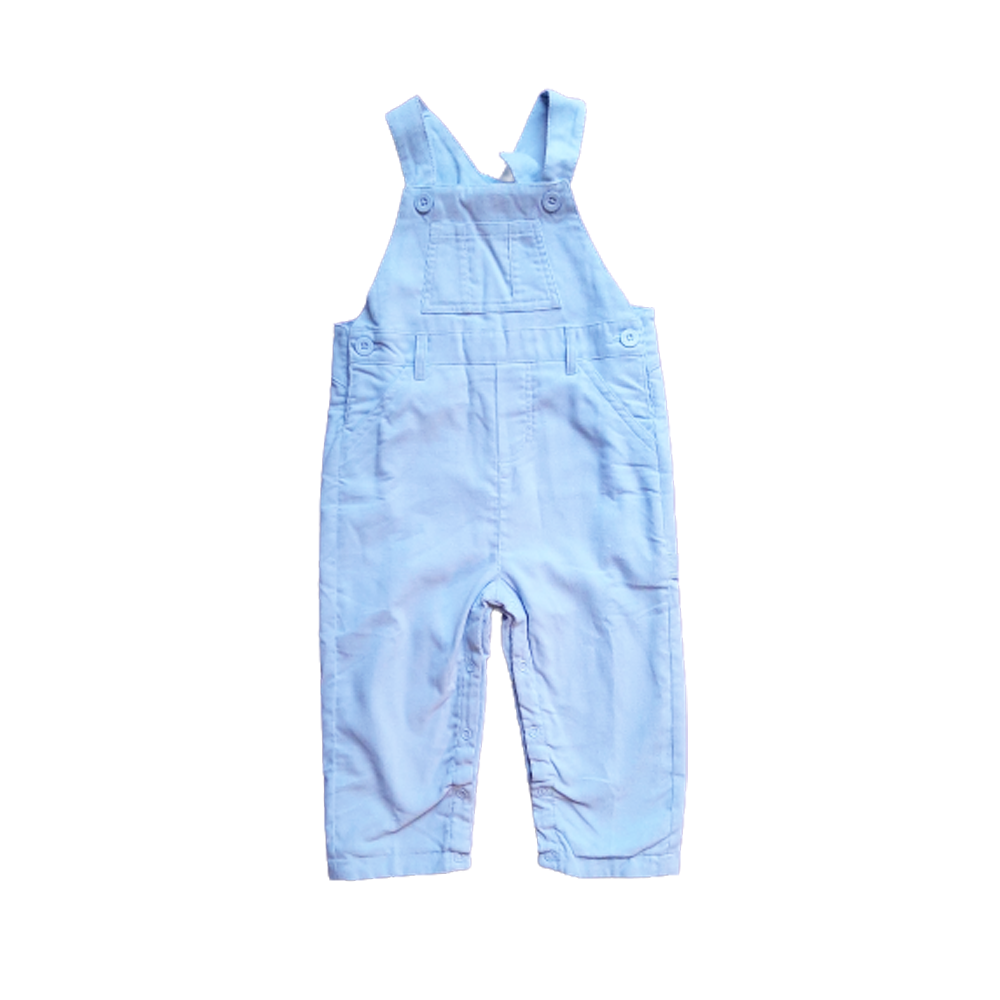 Jardinera Babycottons Overall BB Cord Forrado Celeste