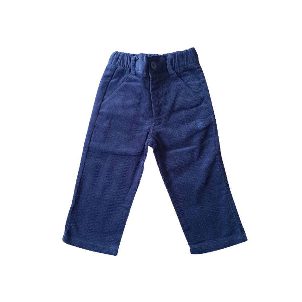 Pantalon   Babycottons Cumple Corderoy Azul