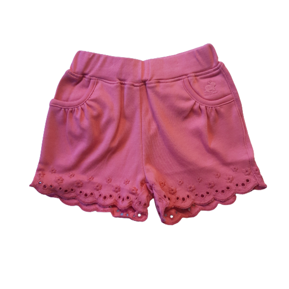 Short Babycottons Broderie Pima Coral