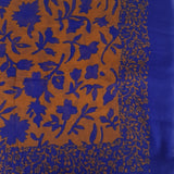 Bufanda Isaac Mizrahi Floral Mix Azul Y Marron Icl4920P24