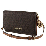 Cartera Michael Kors JET SET TRAVEL Mf Phone Xbody Brown MdColor BROWN