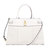 Cartera Michael Kors GRAMERCY Satchel Leather Lg Optic WhiteColor OPTIC WHITE