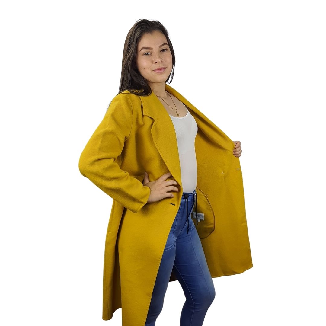 Blazer Vero Moda Mostaza Style JOSIE DF L/S WOOL COAT(VMC-DR)