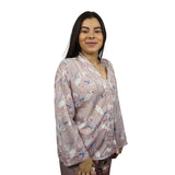 Camisa de Pijama Vero Moda Rosa Vieja Style CALPE L/S SHIRT(HOMEWEAR)