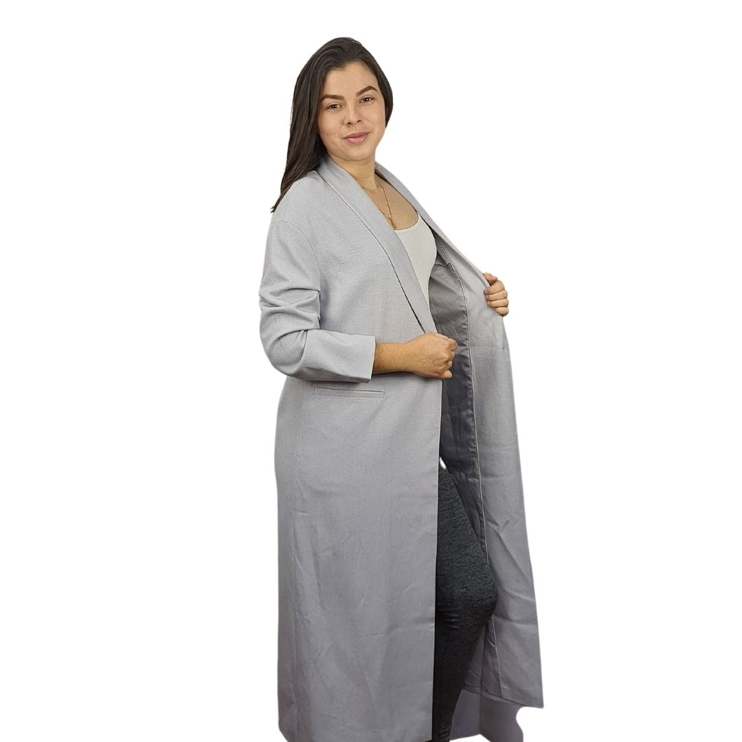 Blazer Vero Moda Gris Style CARINA L/S LONG BLAZER(NL)