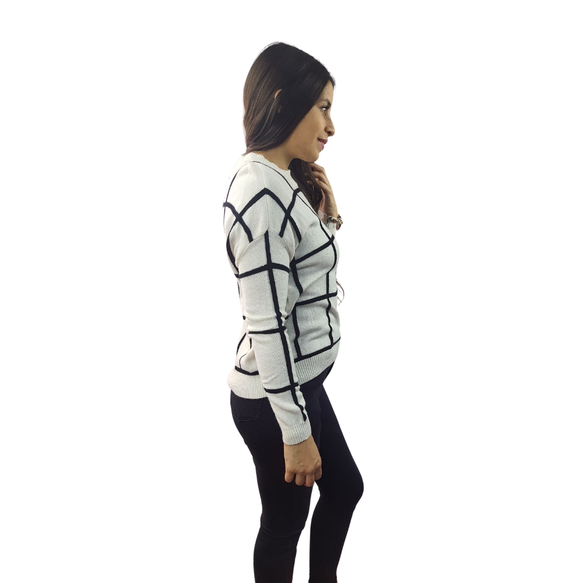Sweater Vero Moda Blanco Style WEISS L/S KNIT(UM)