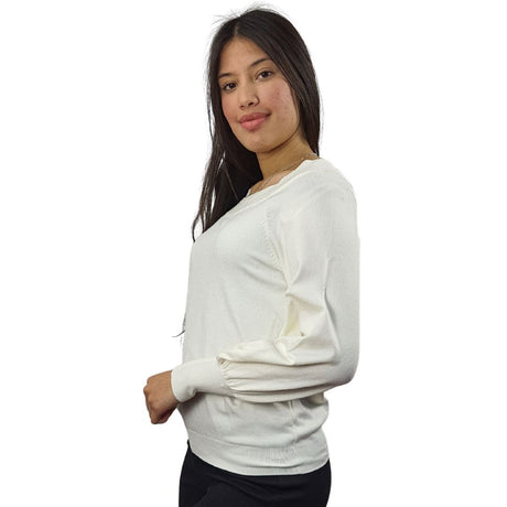 Sweater Vero Moda Blanco Style DORIS L/S KNIT(VMC-NC)