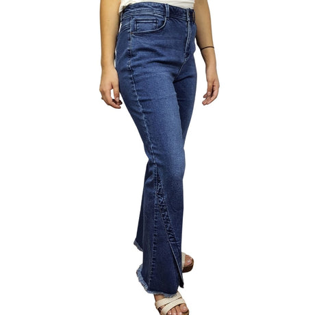 Pantalon Vero Moda Azul Oscuro Style JEFF 9/10 MW MB JEANS(NC)