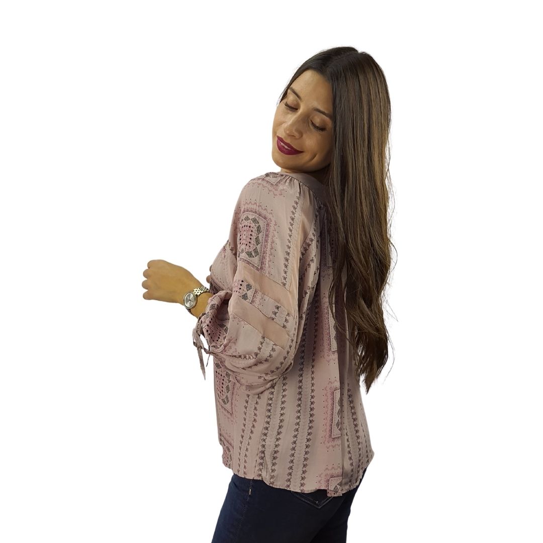 Blusa  Vero Moda Rosa Vieja  Style PISINO 3/4 TOP(RN)