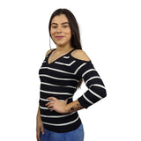 Blusa Vero Moda Negro Style CUT 3/4 KNIT(NL)