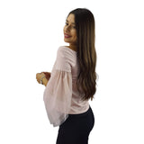 Polera Vero Moda Rosa Vieja Style MISHA 3/4 JERSEY TOP(VMC-BJ)