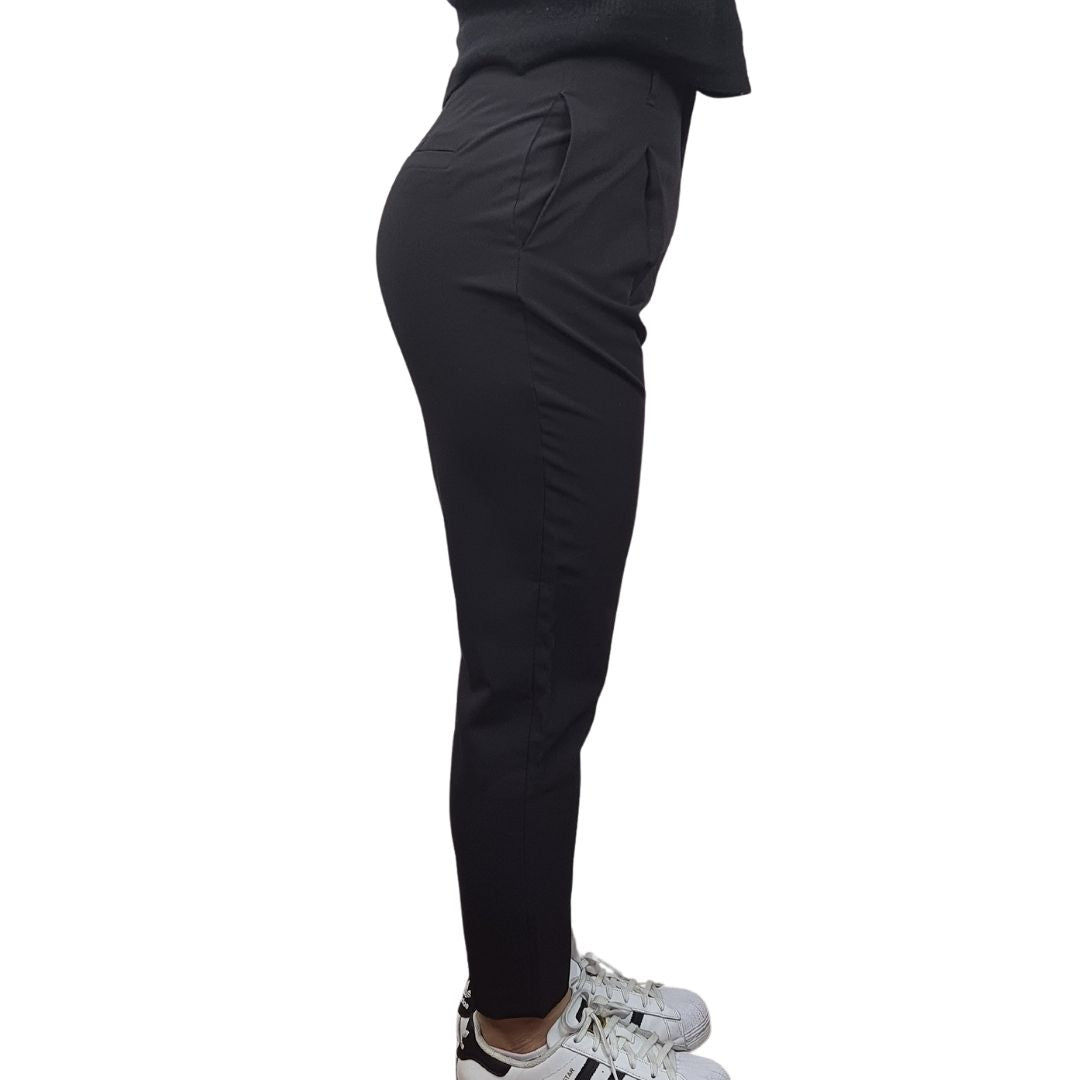 Pantalon Vero Moda Negro Style PARKER MOSS 9/10 CARROT PANTS(TP-ET-2)