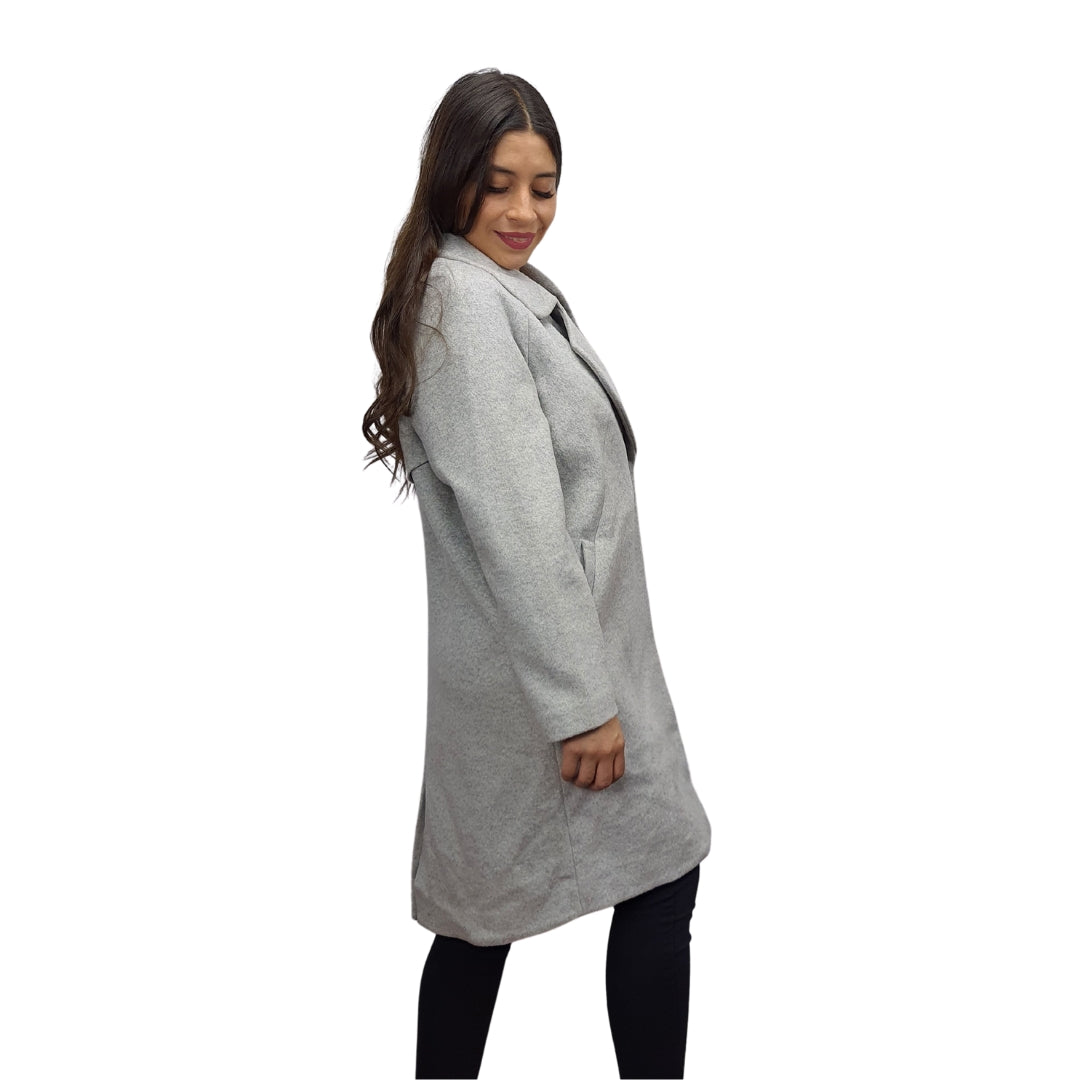Blazer Vero Moda Gris Style CLASSIC L/S WOOL COAT(EL)