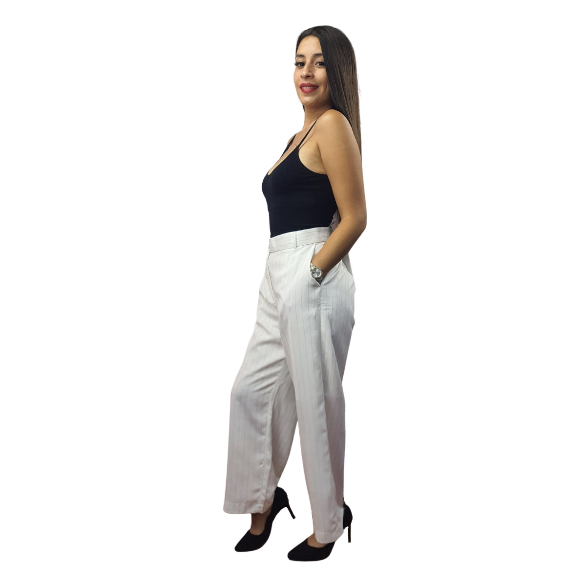 Pantalon Vero Moda Blanco Style VICKY 9/10 LOOSE PANTS(SL)