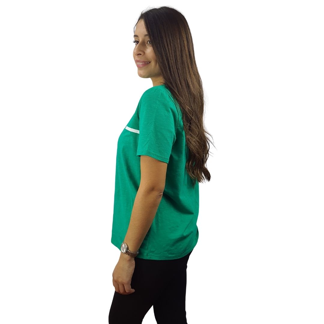 Polera Vero moda Verde Style CAFE S/S TOP(SL)