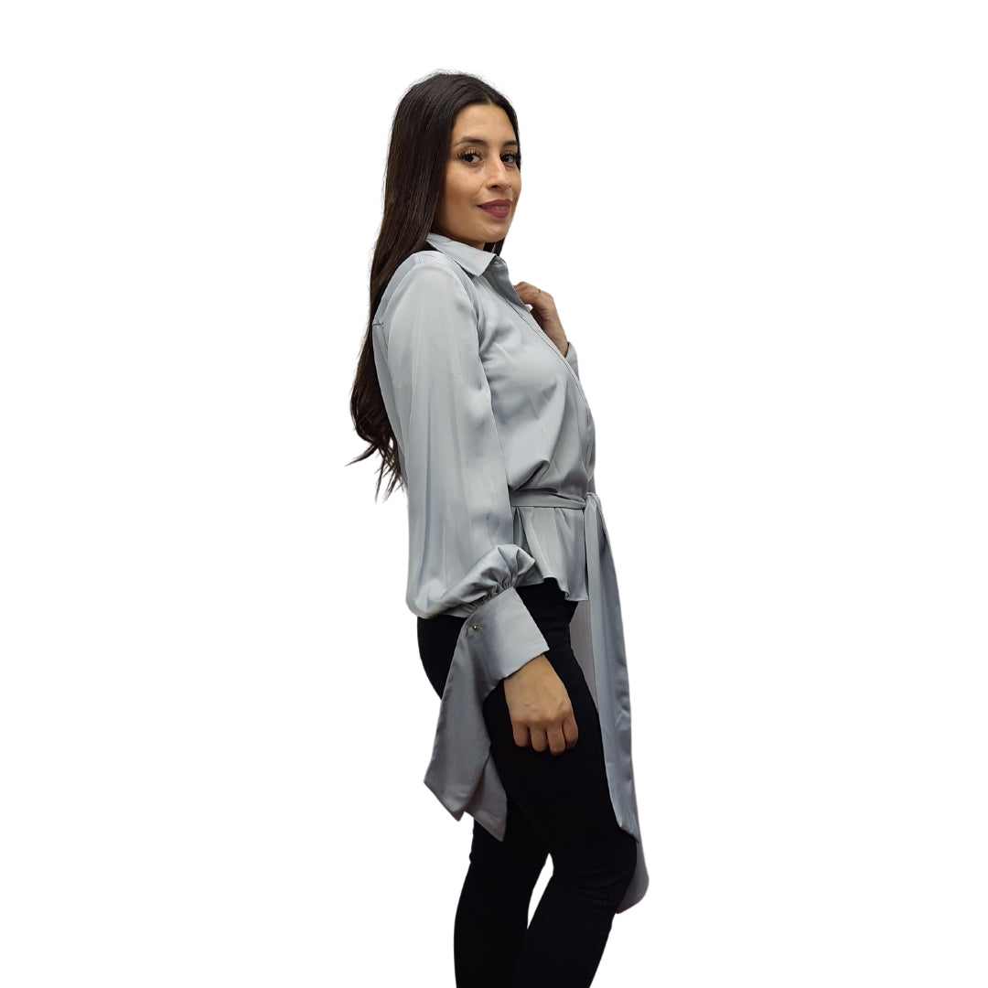 Blusa Vero Moda Gris Style JACQUES L/S SHIRT(VMC-DR)