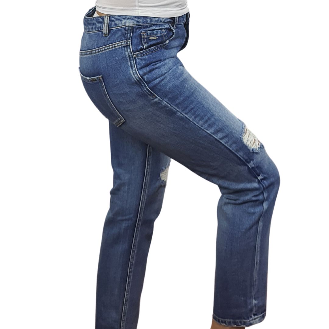 Jeans Vero Moda Azul Style WALKMAN 7/8 MW GIRLFRIEND JEANS(TP)
