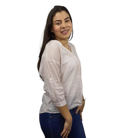 Blusa Vero Moda Rosado Claro Style MARK 3/4 TOP(TP)