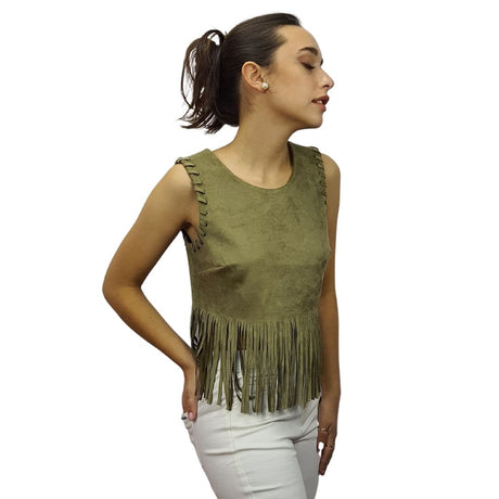 Top  Vero moda Verde Style KAY S/L TOP(CR)