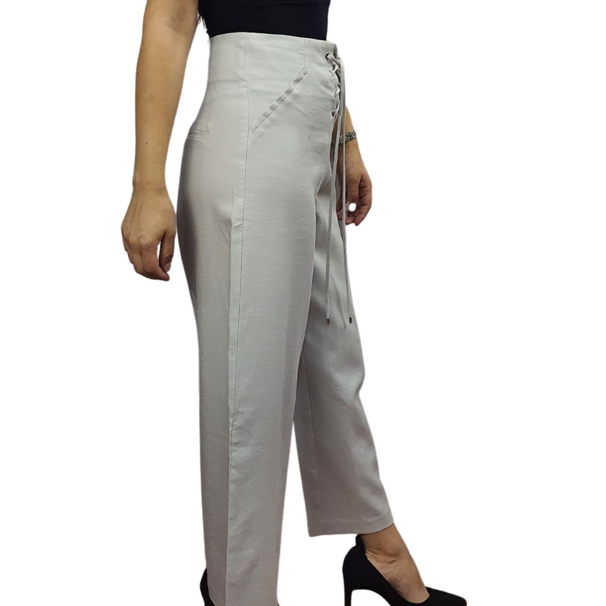 Pantalon Vero Moda Beige Style BREE KAREN 9/10 WIDE PANTS(NC)