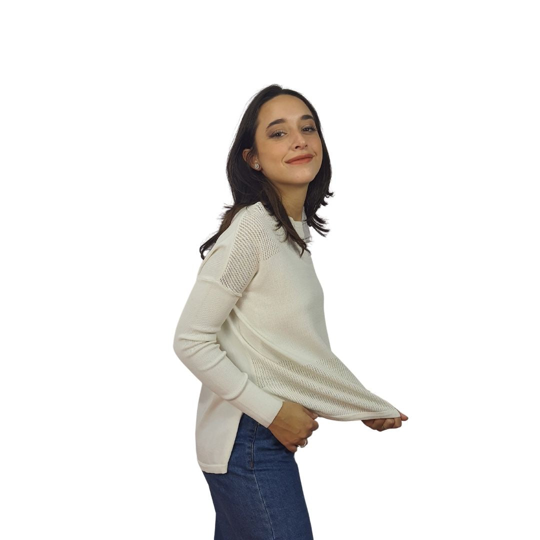 Sweater Vero Moda Blanco  Style MIRA L/S KNIT(NL)