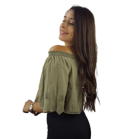 Blusa Vero Moda Verde Style PERI 1/2 TOP(TP-EC-2)