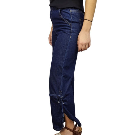 Pantalon  Vero Moda Azul  Style SCRUB 7/8 MW LOOSE JEANS(SL)