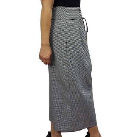 Pantalon Vero Moda Negro Style ANNA ARIA TARTAN 7/8 MW WIDE PANTS(LL)