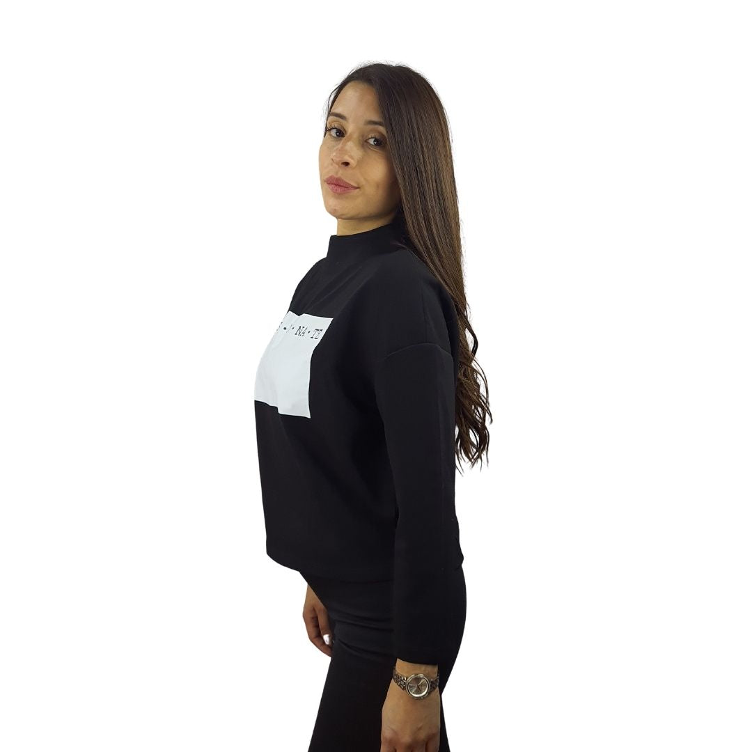 Polera Vero Moda Negro  Style BOM L/S TOP(UM)