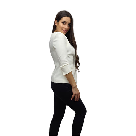 Blazer Vero Moda Blanco Style EYELET SLIM 7/8 BLAZER(VMC-RN)