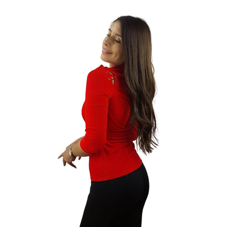 Blusa Vero Moda Rojo Style LAURA 3/4 TOP(MM)