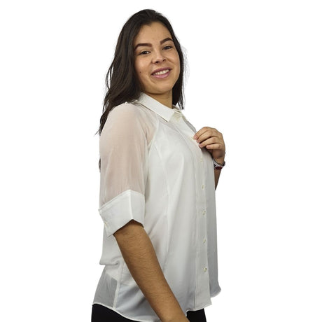 Blusa Vero Moda Blanco Style BEYELER S/S SHIRT(TP-EC-1)