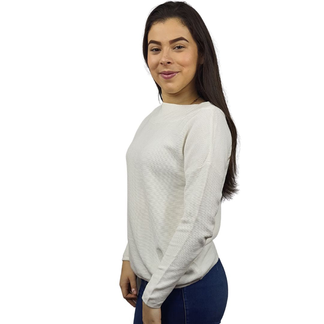 Blusa Vero Moda Blanco Style JEFF L/S KNIT(RN)
