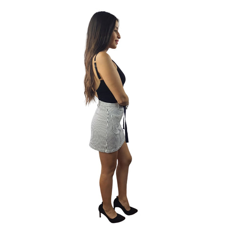 Falda Vero Moda Blanca y Negro Style LAYER HW DENIM SKIRT(SL)